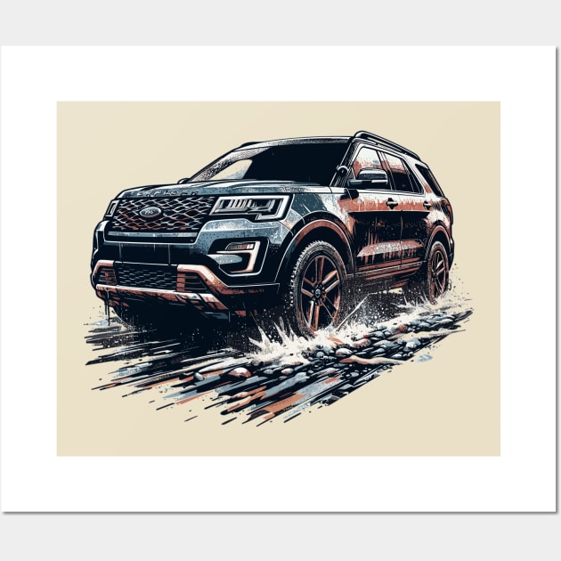 Ford Explorer Wall Art by Vehicles-Art